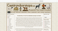 Desktop Screenshot of castirondoorstops.net