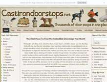 Tablet Screenshot of castirondoorstops.net